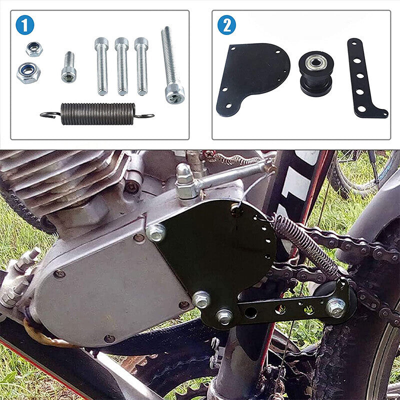 DURAFORCE Spring Loaded Chain Tensioner fit for 49cc 66cc 80cc Engine Motorized Bike