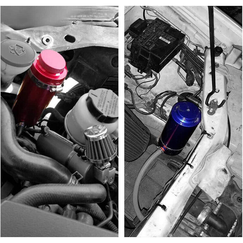 DURAFORCE Universal Engine Radiator Coolant Aluminum Catch Tank Overflow Reservoir 800ML