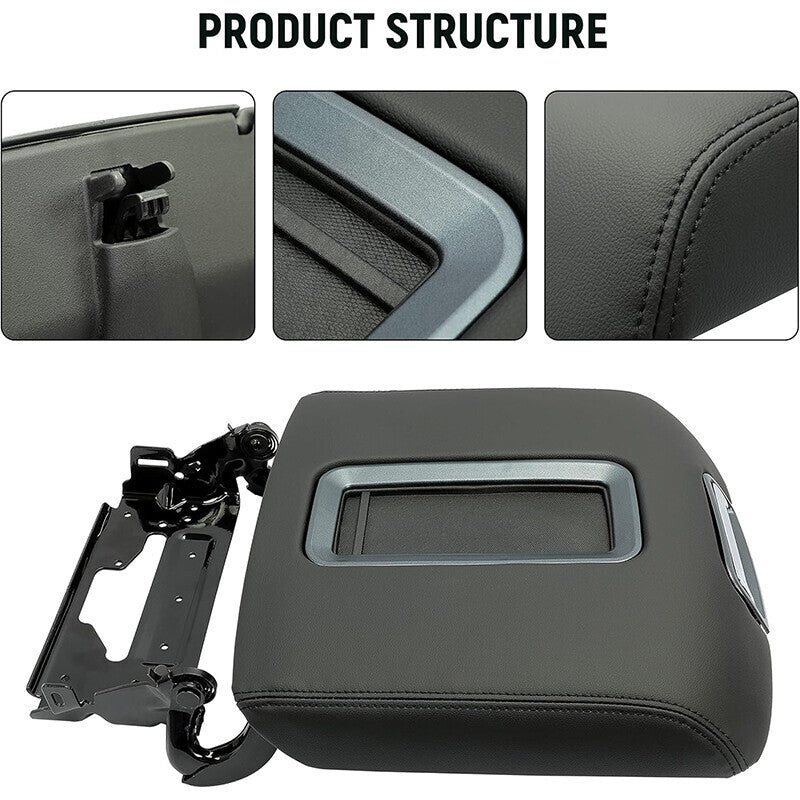 DURAFORCE Center Console Armrest Lid For 2014-2019 Chevrolet Silverado GMC 1500 2500 3500