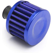 DURAFORCE Engine Oil Catch Can Tank Kit with Breather Filter 300ml Aluminum Polish Blue