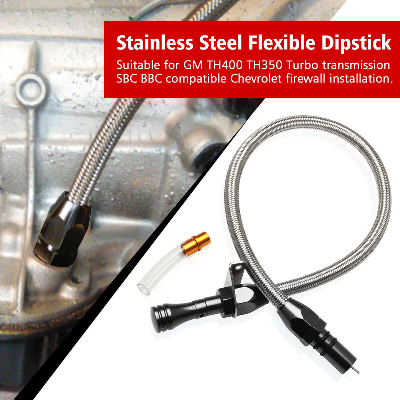 DURAFORCE Flexible Stainless Transmission Dipstick for Chevy GM TH350 Tranny 350 TURBO New