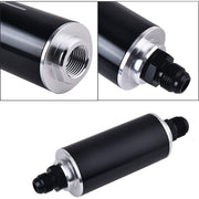 DURAFORCE AN6 AN8 AN10 Stainless Steel Inline Fuel Filter High FLOW Cleanable Fitting New
