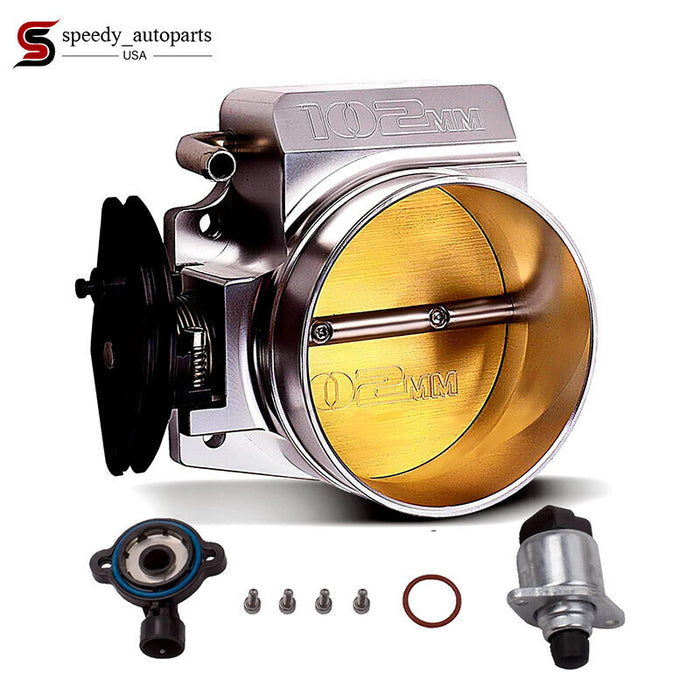 DURAFORCE 102mm Throttle Body Assembly with TPS IAC Position Sensor for Chevy LSX LS LS1