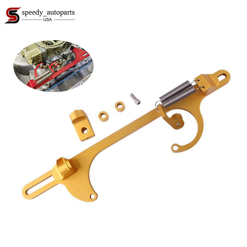 DURAFORCE Aluminum Throttle Cable Carb Bracket Carburetor For Holley 4150 Series Gold New