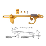 DURAFORCE Aluminum Throttle Cable Carb Bracket Carburetor For Holley 4150 Series Gold New