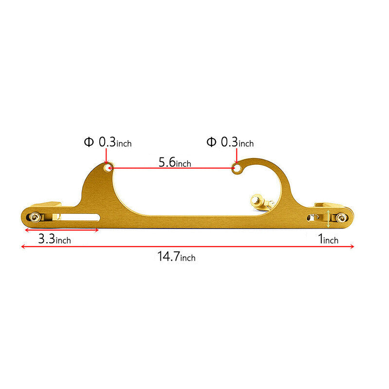 DURAFORCE Aluminum Throttle Cable Carb Bracket Carburetor For Holley 4150 Series Gold New