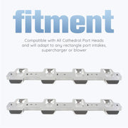 DURAFORCE For LS Cathedral Port Cylinder Head to Rectangle Port Intake Manifold Adapters