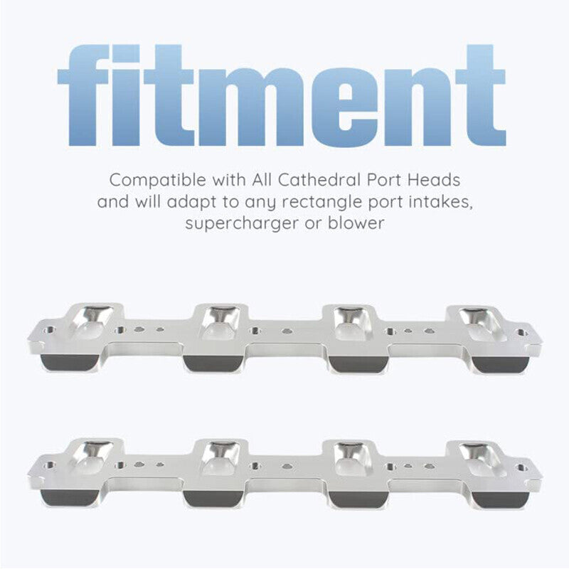 DURAFORCE For LS Cathedral Port Cylinder Head to Rectangle Port Intake Manifold Adapters