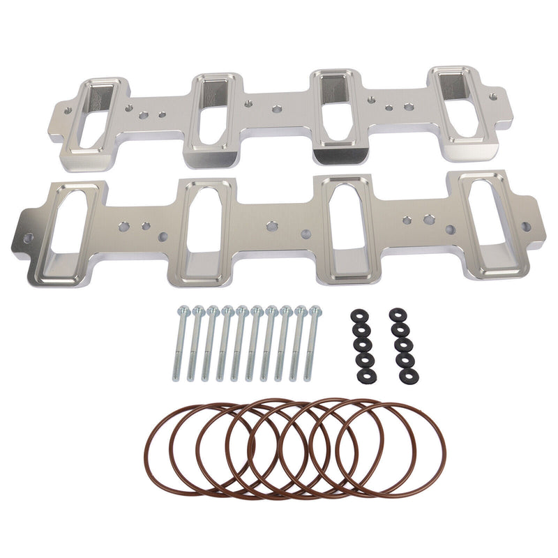 DURAFORCE For LS Cathedral Port Cylinder Head to Rectangle Port Intake Manifold Adapters