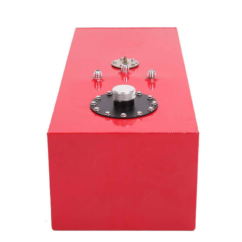 DURAFORCE 19 Gallon Fuel Cell Gas Tank with Cap & Level Sender Polished Aluminum Top Feed