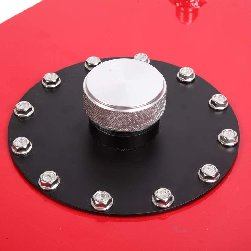DURAFORCE 19 Gallon Fuel Cell Gas Tank with Cap & Level Sender Polished Aluminum Top Feed