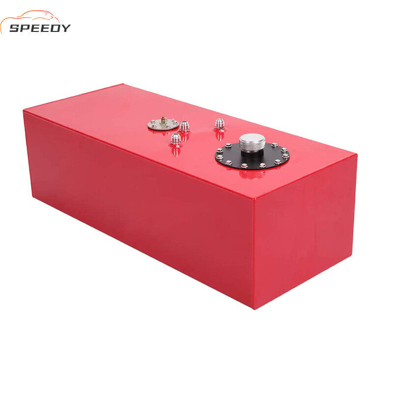 DURAFORCE 19 Gallon Fuel Cell Gas Tank with Cap & Level Sender Polished Aluminum Top Feed