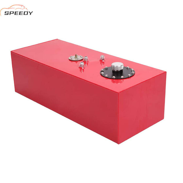 DURAFORCE 19 Gallon Fuel Cell Gas Tank with Cap & Level Sender Polished Aluminum Top Feed