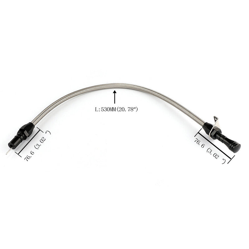 DURAFORCE For Chevy GM TH350 Flexible Transmission Dipstick Firewall Mount + Filler Tube