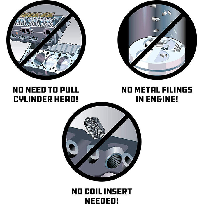 DURAFORCE 14mm Back Tap Thread Repair Tool Auto Spark Plug Repair Tool Threading 640811