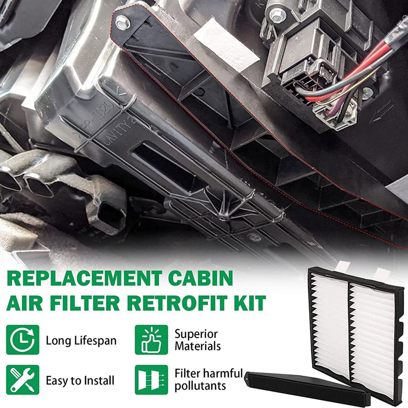 DURAFORCE 22759208 Cabin Air Filter Retrofit Kit for Chevy Silverado Tahoe Avalanche Subur