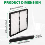 DURAFORCE 22759208 Cabin Air Filter Retrofit Kit for Chevy Silverado Tahoe Avalanche Subur