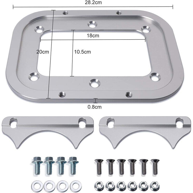 DURAFORCE Billet Aluminum Battery Relocation Tray Hold Down For Optima Batteries 34/78