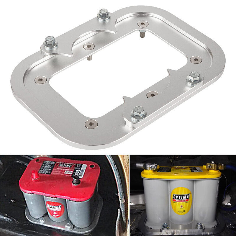 DURAFORCE Billet Aluminum Battery Relocation Tray Hold Down For Optima Batteries 34/78