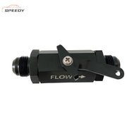 DURAFORCE AN8 8AN Fuel Shut Off Valve With Cable Lever Aluminium - Black