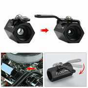DURAFORCE AN8 8AN Fuel Shut Off Valve With Cable Lever Aluminium - Black
