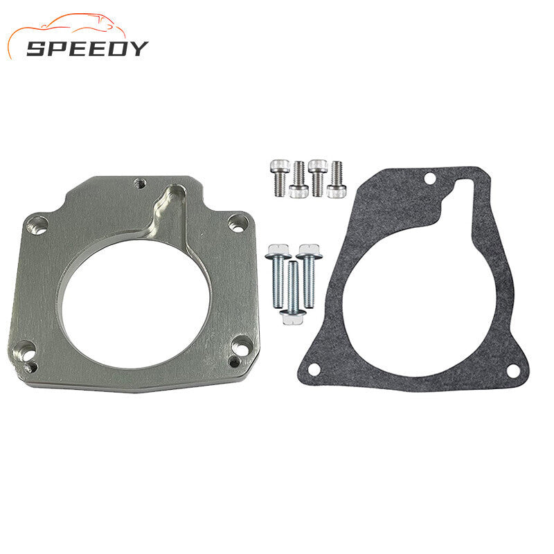 DURAFORCE Throttle Body Spacer 4Bolt Intake to 3Bolt TB w/Gasket For LS1 Truck Adapter