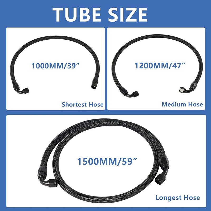 DURAFORCE Transmission Cooler Lines Hose Set -10AN For 01-05 GM 6.6L LLY Duramax LB7 New