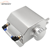 DURAFORCE Engine Coolant Overflow Tank 1L Aluminum Radiator Expansion Tank Sliver