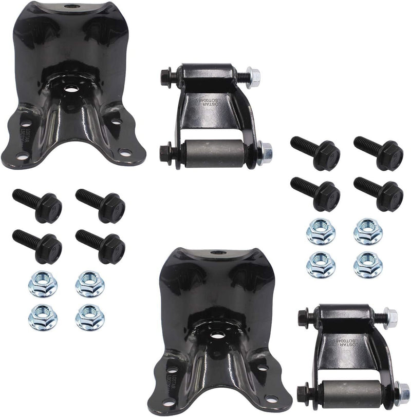 DURAFORCE Rear Leaf Spring Hanger Bracket and Shackle Kit for Ford Ranger 722-001 722-010
