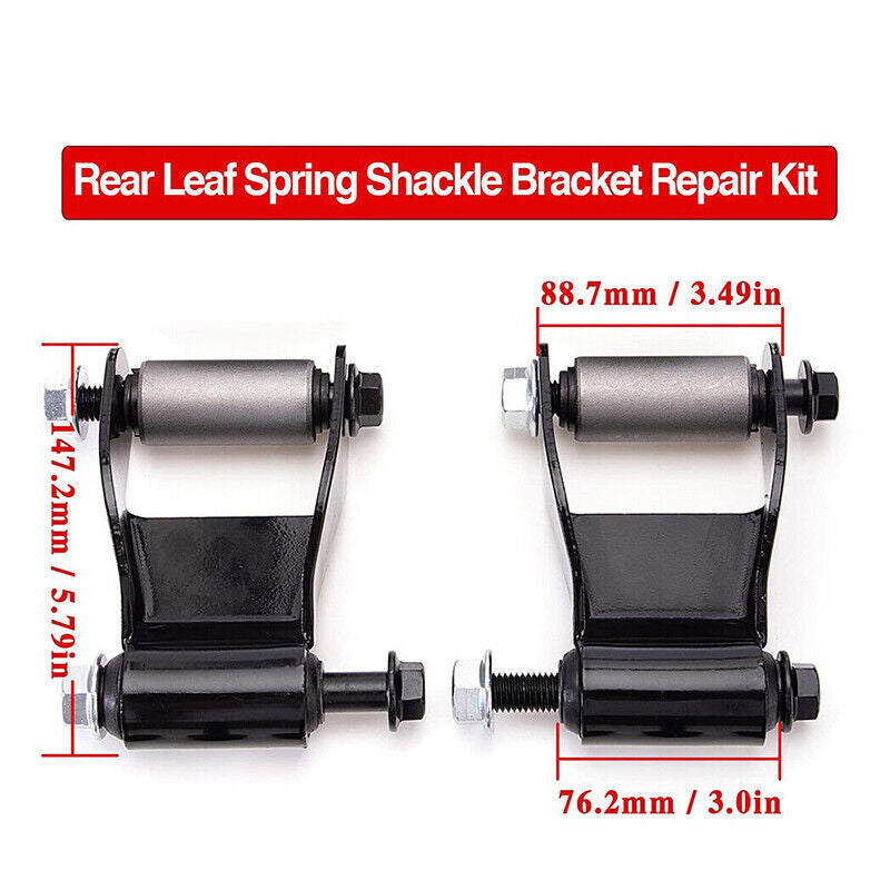 DURAFORCE Rear Leaf Spring Hanger Bracket and Shackle Kit for Ford Ranger 722-001 722-010