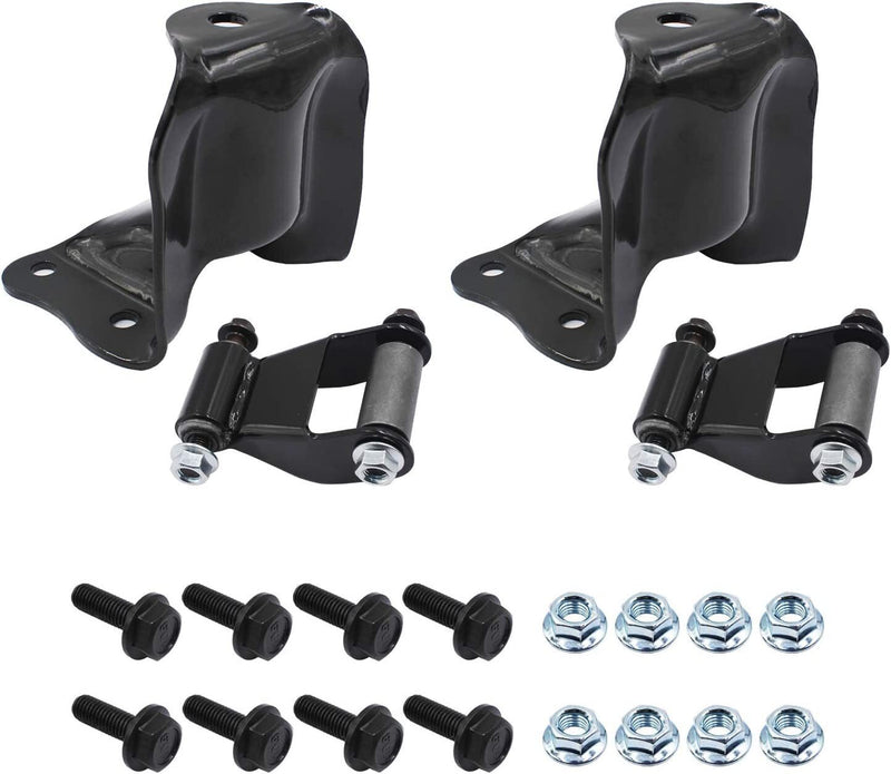 DURAFORCE Rear Leaf Spring Hanger Bracket and Shackle Kit for Ford Ranger 722-001 722-010