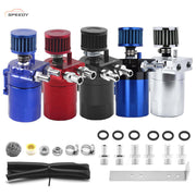 DURAFORCE Oil Catch Can Kit Reservoir Baffled Tank with Breather Filter Universal Aluminum
