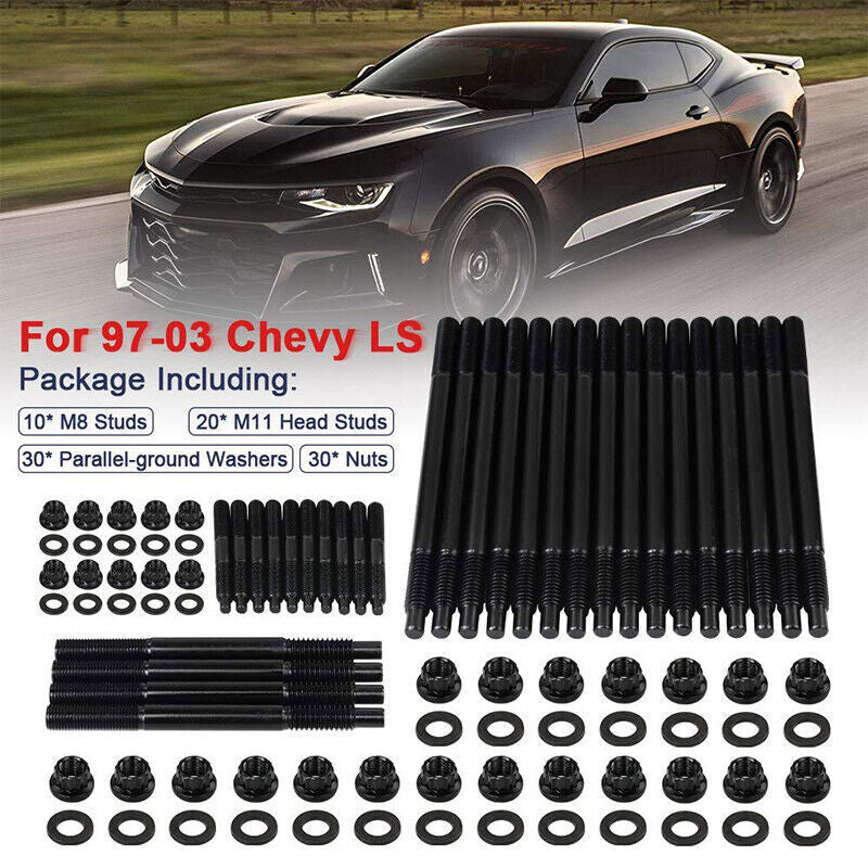 DURAFORCE Fit for Chevy LS1 LS6 LS2 97-03 Cylinder Head Stud 4.8L 5.3L 5.7L 6.0L 33380