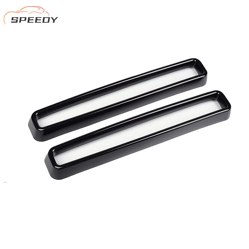 DURAFORCE 2x Front Grille Inserts Guards Cover Trim Accessories for Dodge Challenger 2015+