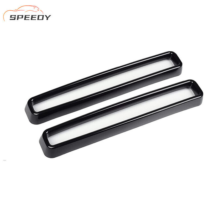 DURAFORCE 2x Front Grille Inserts Guards Cover Trim Accessories for Dodge Challenger 2015+