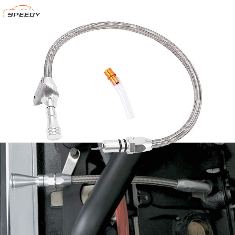DURAFORCE For Chevy GM 700 R4 Flexible Transmission Dipstick Firewall Mount + Filler Tube