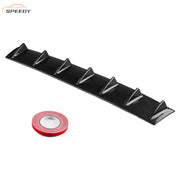 DURAFORCE Shark Fin 7 Wing Lip Diffuser Rear Bumper Chassis 33" Carbon Fiber ABS Universal