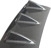 DURAFORCE Shark Fin 7 Wing Lip Diffuser Rear Bumper Chassis 33" Carbon Fiber ABS Universal