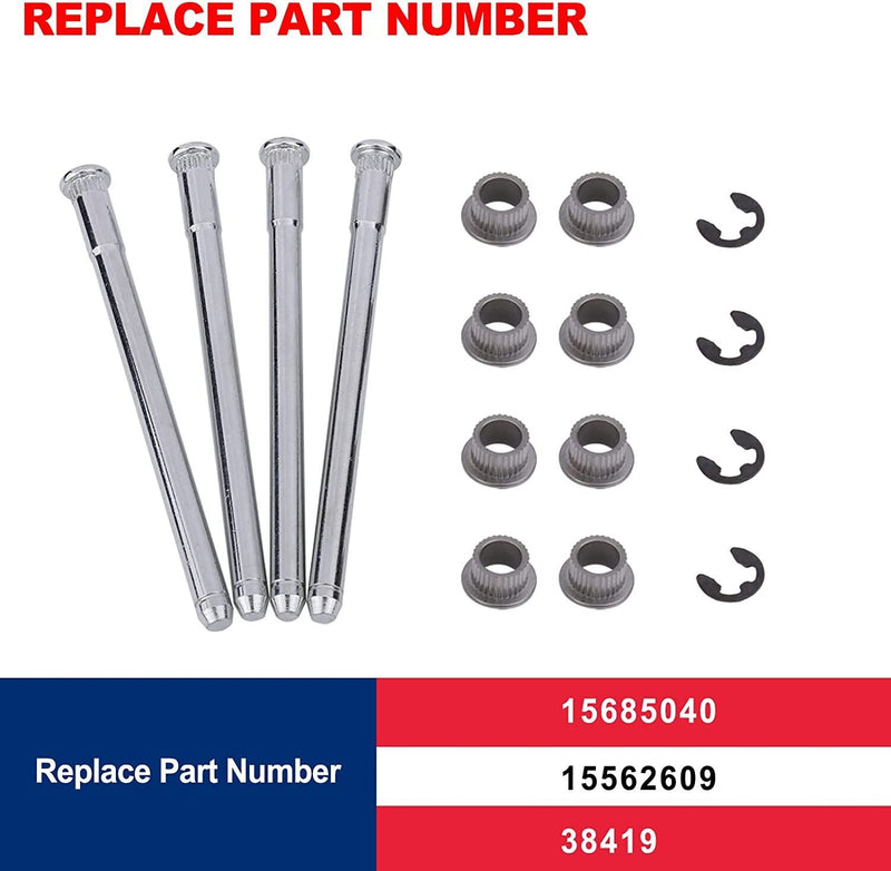 DURAFORCE Fit For 88-02 Chevrolet Chevy GMC Fullsize Truck SUV 2 Door Hinge Pins Kit