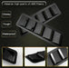DURAFORCE 2X Black Car Hood Vent Scoop Louver Scoop Cover Cold Air Flow Intake Universal