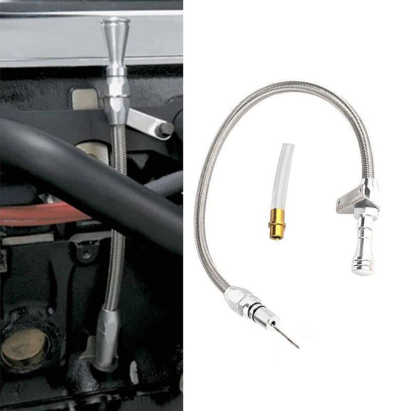 DURAFORCE Flexible Stainless Transmission Dipstick for Chevy GM 700R4 R4 Tranny SBC BBC