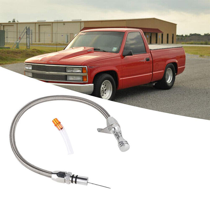 DURAFORCE Flexible Stainless Transmission Dipstick for Chevy GM 700R4 R4 Tranny SBC BBC