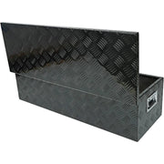 DURAFORCE 39x13x10 Inch Aluminum Pickup Truck Trunk Bed Tool Box Trailer Storage With Lock