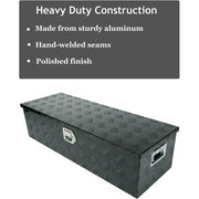 DURAFORCE 39x13x10 Inch Aluminum Pickup Truck Trunk Bed Tool Box Trailer Storage With Lock
