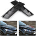 DURAFORCE 2x Carbon Fiber Car Hood Vent Scoop Louver Scoop Cover Air Flow Intake Universal