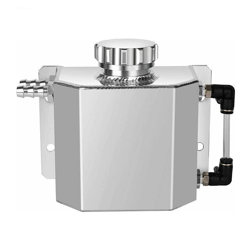 DURAFORCE 1000mL Aluminum Radiator Coolant Overflow Bottle Water Reservoir Tank Cap