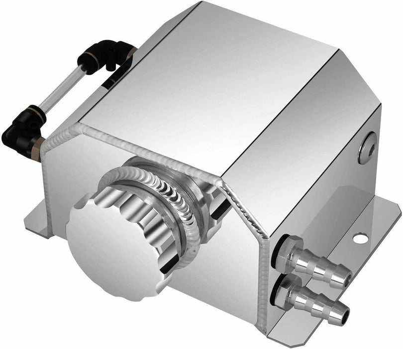 DURAFORCE 1000mL Aluminum Radiator Coolant Overflow Bottle Water Reservoir Tank Cap