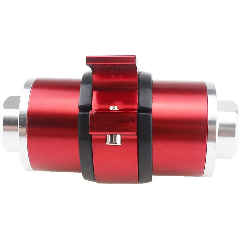 DURAFORCE Billet Aluminum AN6 AN8 AN10 Inline Fuel Gas Filter Bracket 30 Micron Universal