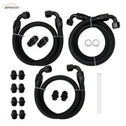 DURAFORCE Transmission Cooler Lines Set 10AN -10AN For 2001-2005 GM 6.6L Duramax LB7-LLY