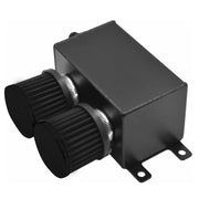 DURAFORCE AN10 -10AN Oil Catch Can Reservoir Tank 2 Port Dual Breather Filter Baffled Kit
